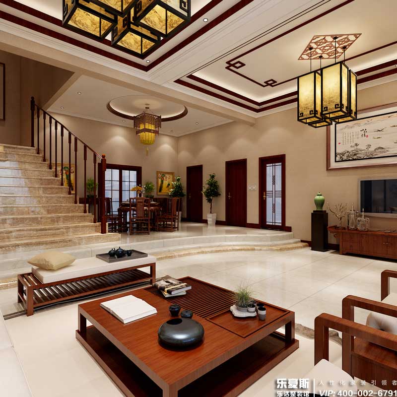 墅洋居禮別墅面積360㎡中式裝修