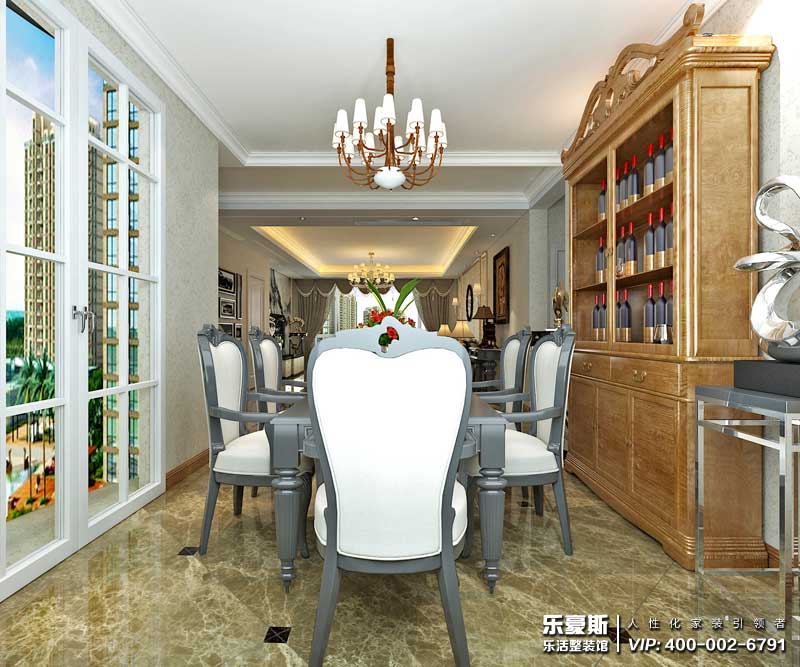 正定墅洋居禮別墅360㎡中式裝修效果圖