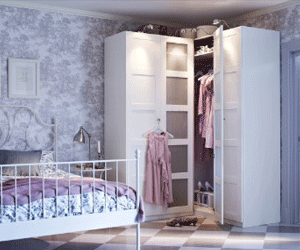 轉(zhuǎn)角衣柜 給你一個(gè)既漂亮又整潔的家！