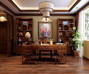 石家莊別墅書房設(shè)計