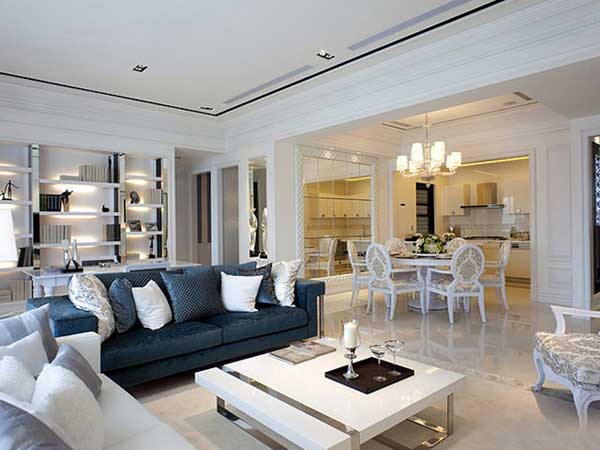 石家莊三室一廳歐式風(fēng)格裝修圖