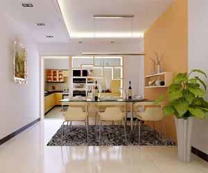 如何設(shè)計(jì)餐廳廚房隔斷？