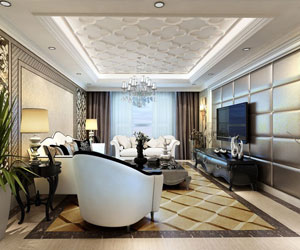 裝修簡(jiǎn)歐的房子應(yīng)該怎么吊？頂?shù)跏裁错敽每矗? title=