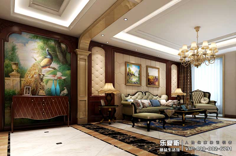 石家莊星河御城318平米美式裝修效果圖