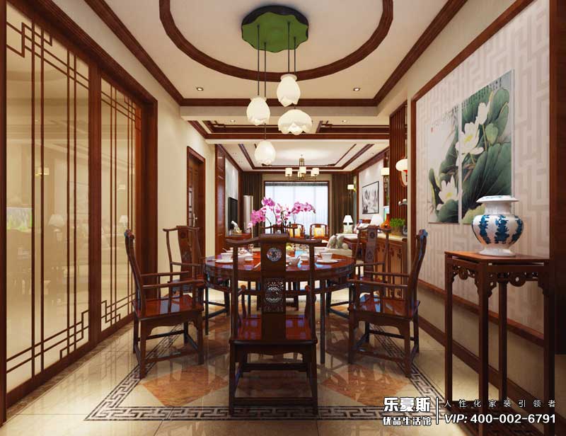 濱河華府139平米簡中風(fēng)格裝修效果圖