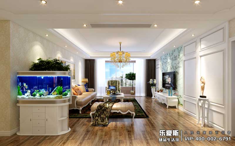 嘉苑190平米簡歐風(fēng)格裝修效果圖