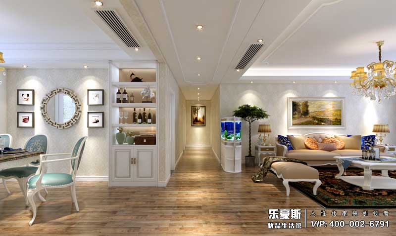 嘉苑190平米簡(jiǎn)歐風(fēng)格裝修效果圖