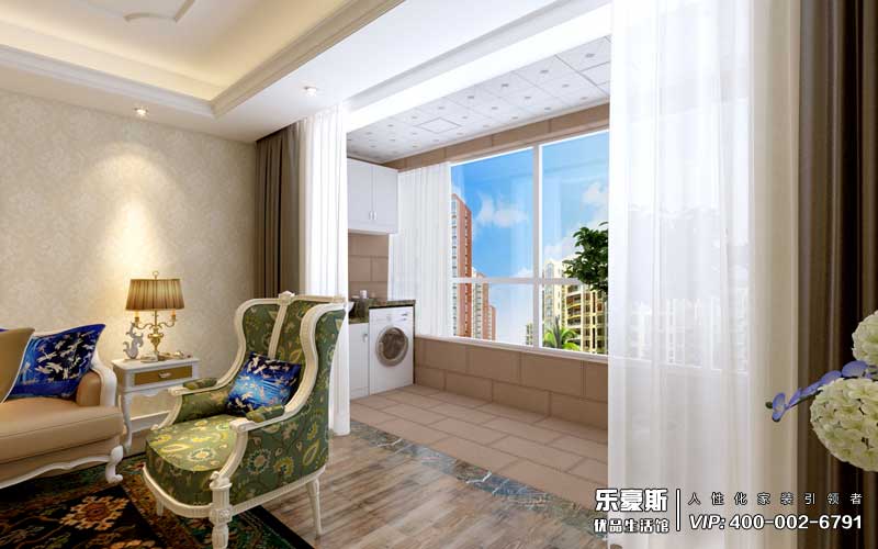 嘉苑190平米簡歐風格裝修效果圖