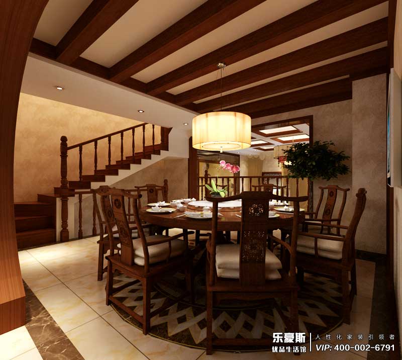 納帕溪谷中式風(fēng)格裝修效果圖