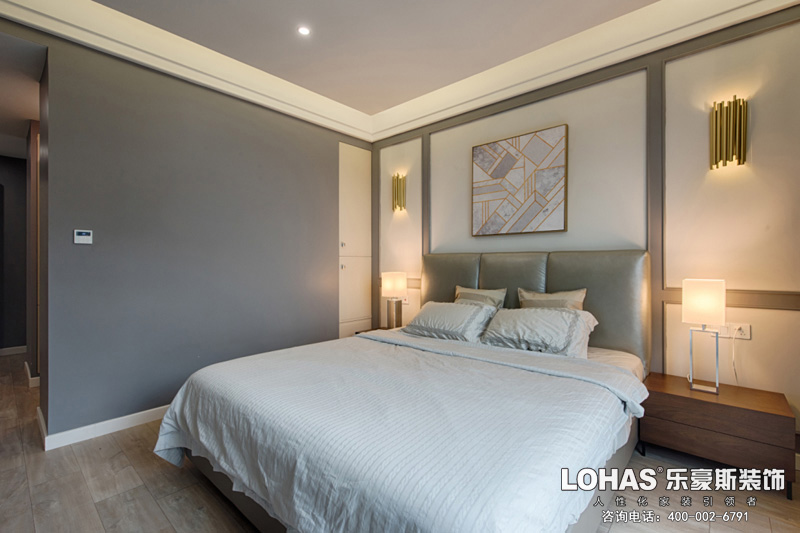 正定御河上院現(xiàn)代簡約主臥裝修