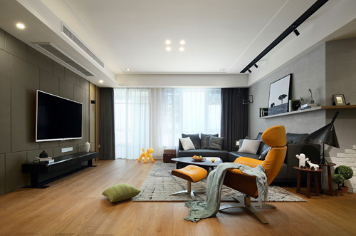 御河上院三室兩廳現(xiàn)代簡(jiǎn)約裝修效果圖