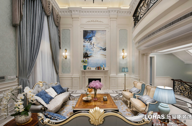 御河上院三室兩廳歐式風(fēng)格裝修效果圖