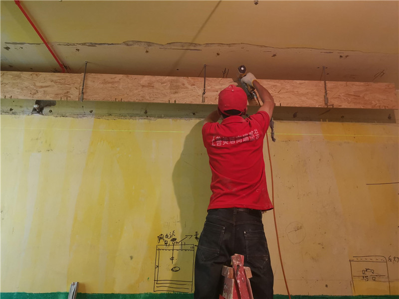 天山水榭花都木工施工進度