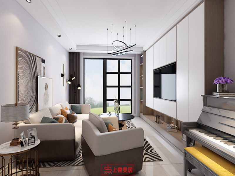 西美華盛80平現(xiàn)代風格