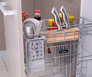 廚房收納巧設(shè)計(jì) 買再多的東西也不怕啦！