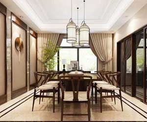 窗簾中式風格案例