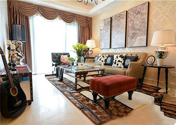 石家莊客廳地毯設(shè)計效果圖