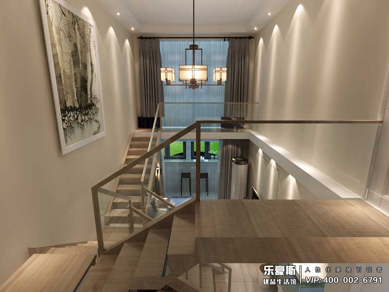 瀚唐89平米躍層日式風格裝修效果圖