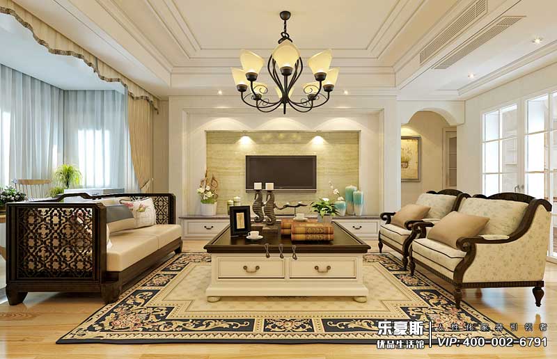 瑞城160平米混搭風格裝修效果圖