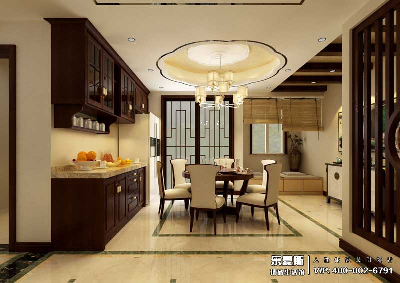 天水麗城180平米新中式風(fēng)格裝修效果圖