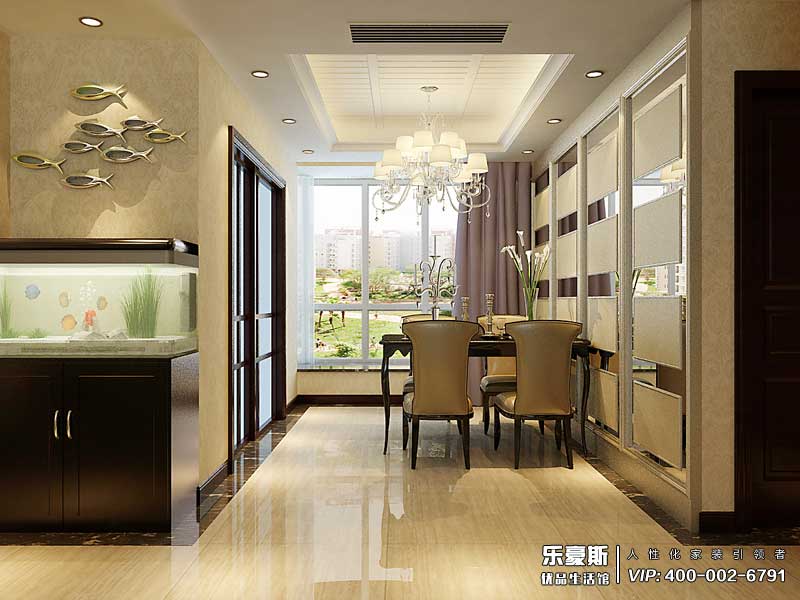 祥云國(guó)際138平米簡(jiǎn)歐風(fēng)格裝修效果圖