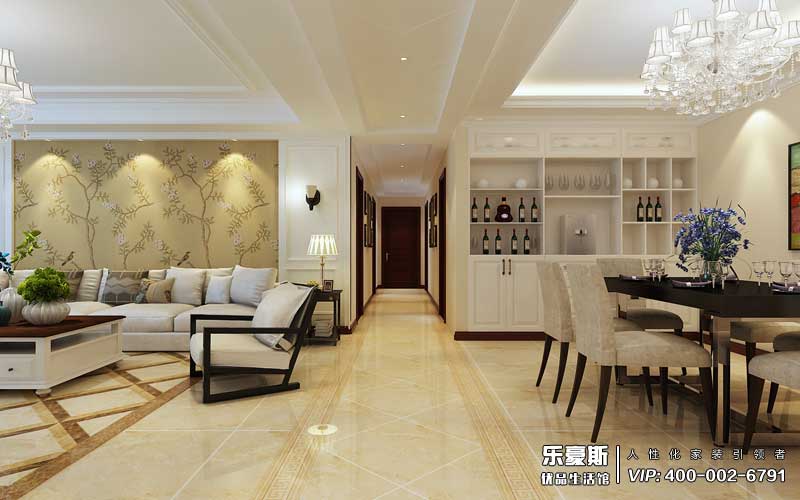 萬信城市花園170平米簡約風(fēng)格裝修效果圖