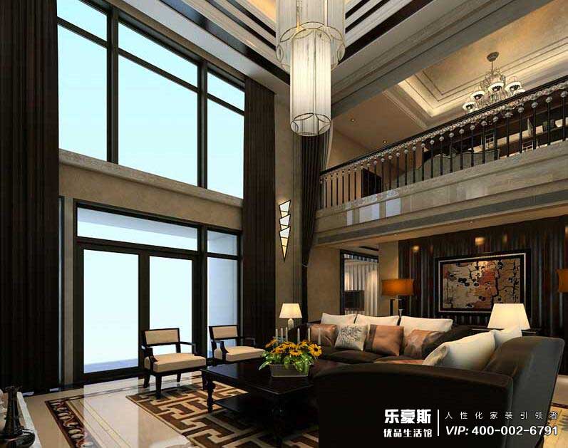 西美金山湖小鎮(zhèn)后現(xiàn)代風格別墅裝修效果圖