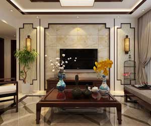 天山世界之門U米公園新中式風(fēng)格裝修設(shè)計