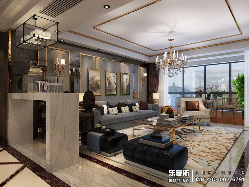 學府名城后奢風格裝修設(shè)計