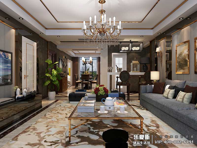 學府名城后奢風格裝修設(shè)計