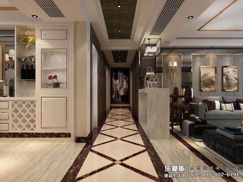 學府名城后奢風格裝修設(shè)計