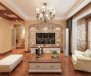 鑫界王府裝修效果圖，田園風(fēng)格的自然美