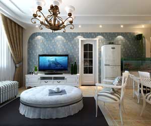 石家莊藍山國際裝修，小清新的田園風