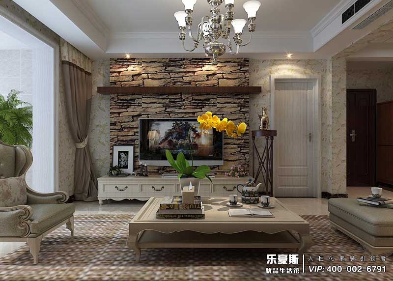 星河御城155平米美式風格裝修效果圖