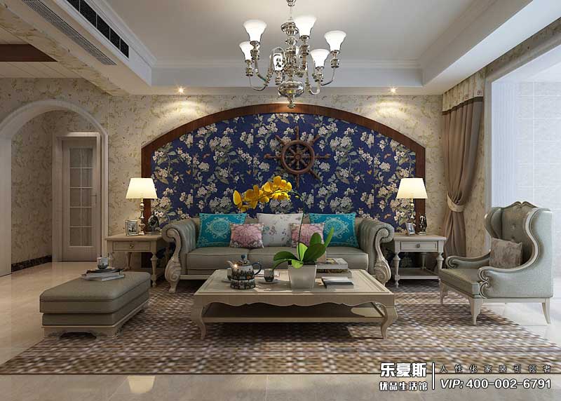 星河御城155平米美式風格裝修效果圖