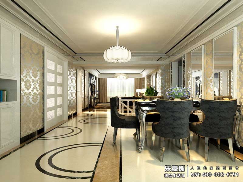 天下錦城300平米簡歐風(fēng)格裝修