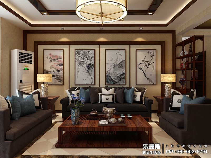 林蔭大院新中式風(fēng)格裝修