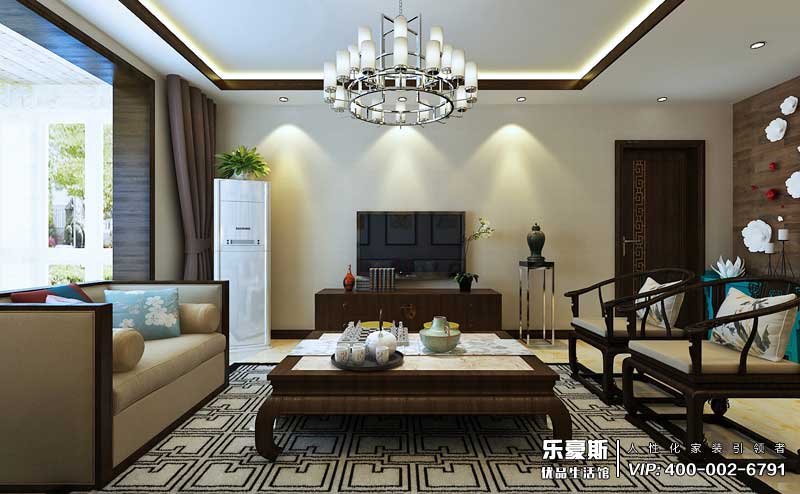 御河上院中式風(fēng)格裝修效果圖