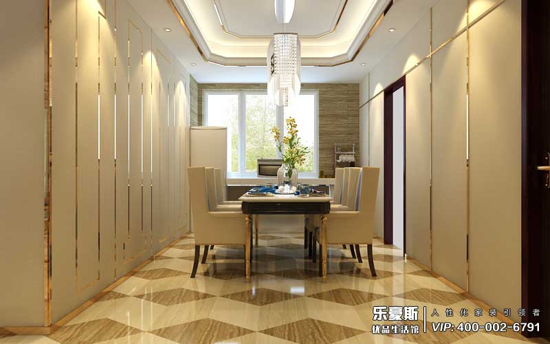 星湖國(guó)際花園后奢風(fēng)格餐廳裝修效果圖