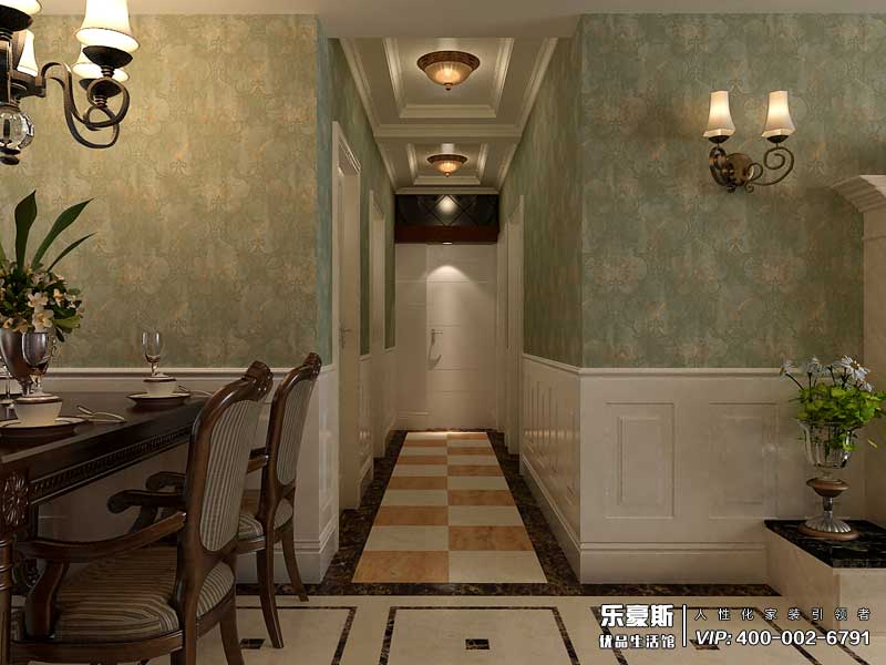 國仕山155平米美式風格裝修