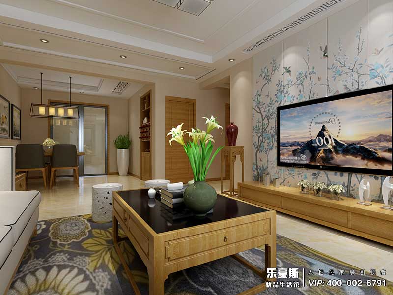 盛景八方簡中風格裝修效果圖