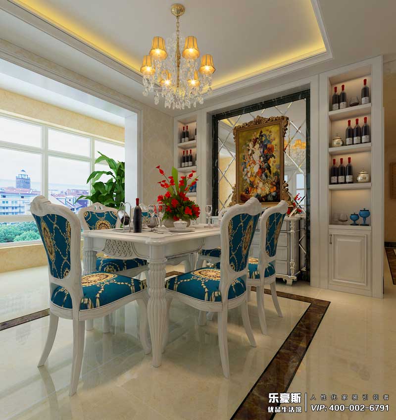 天山國(guó)賓一號(hào)簡(jiǎn)歐風(fēng)格裝修效果圖