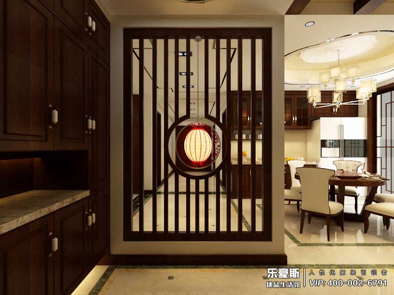 學(xué)府名城新中式風(fēng)格裝修效果圖