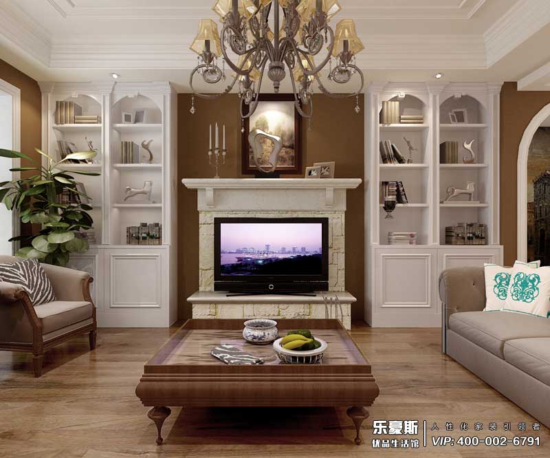 東勝紫御府美式風格裝修效果圖