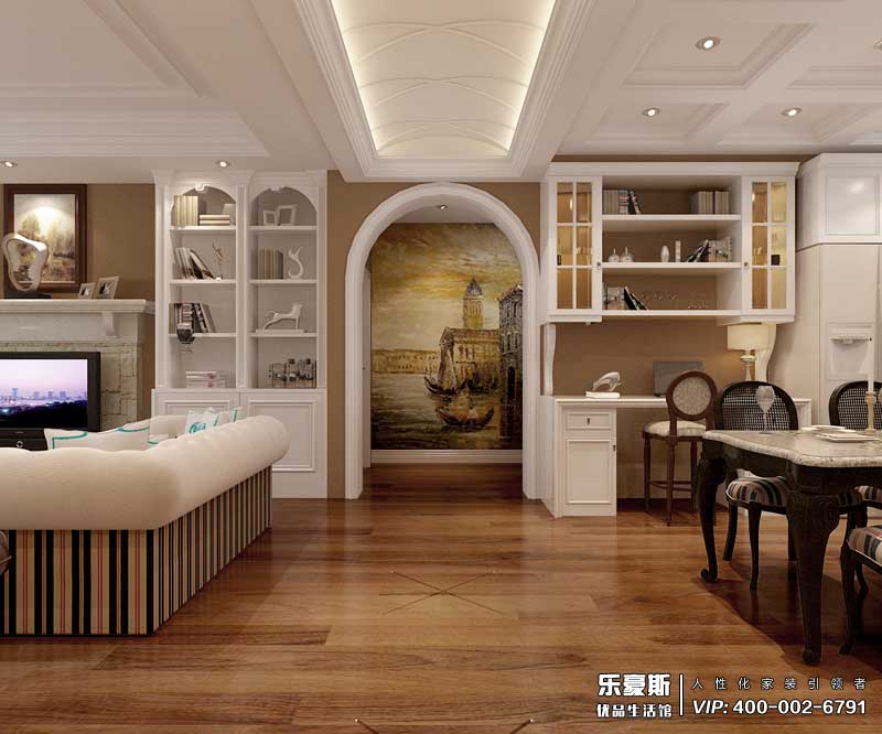 東勝紫御府美式風格裝修效果圖