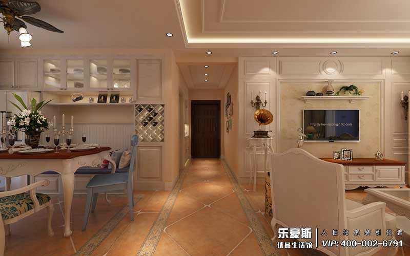 林蔭大院美式風(fēng)格裝修效果圖