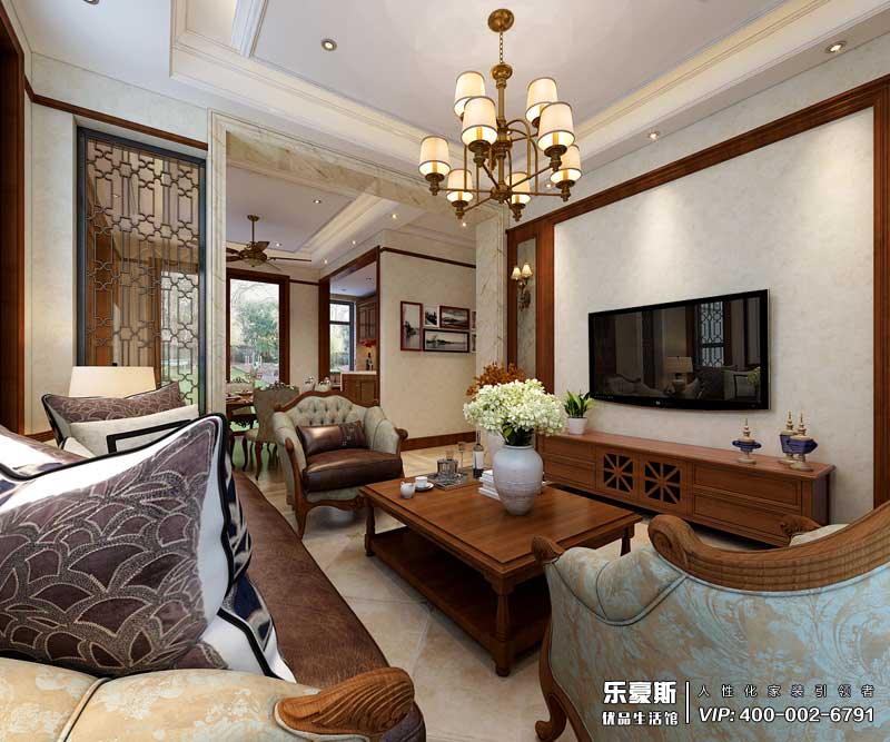 中儲(chǔ)七星公館美式風(fēng)格裝修效果圖