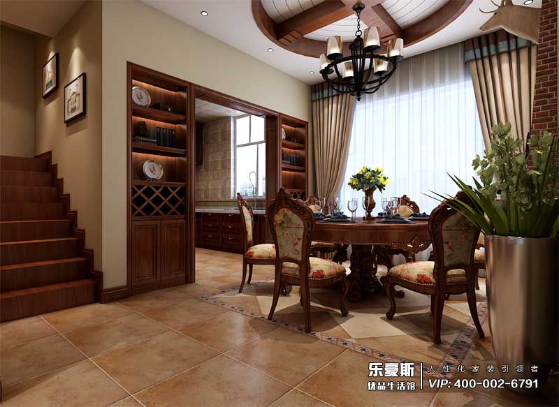 中儲(chǔ)七星公館美式風(fēng)格裝修效果圖