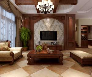 中儲七星公館美式風(fēng)格裝修效果圖，小美的別致情懷