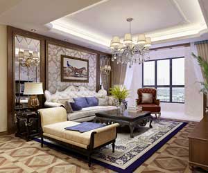 云科中心美式風(fēng)格裝修效果圖，在美式的浪漫中感受生活的精彩